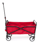 Seina Outdoor Collapsible Folding Utility Wagon with Cup Holders, 150-lb Capacity