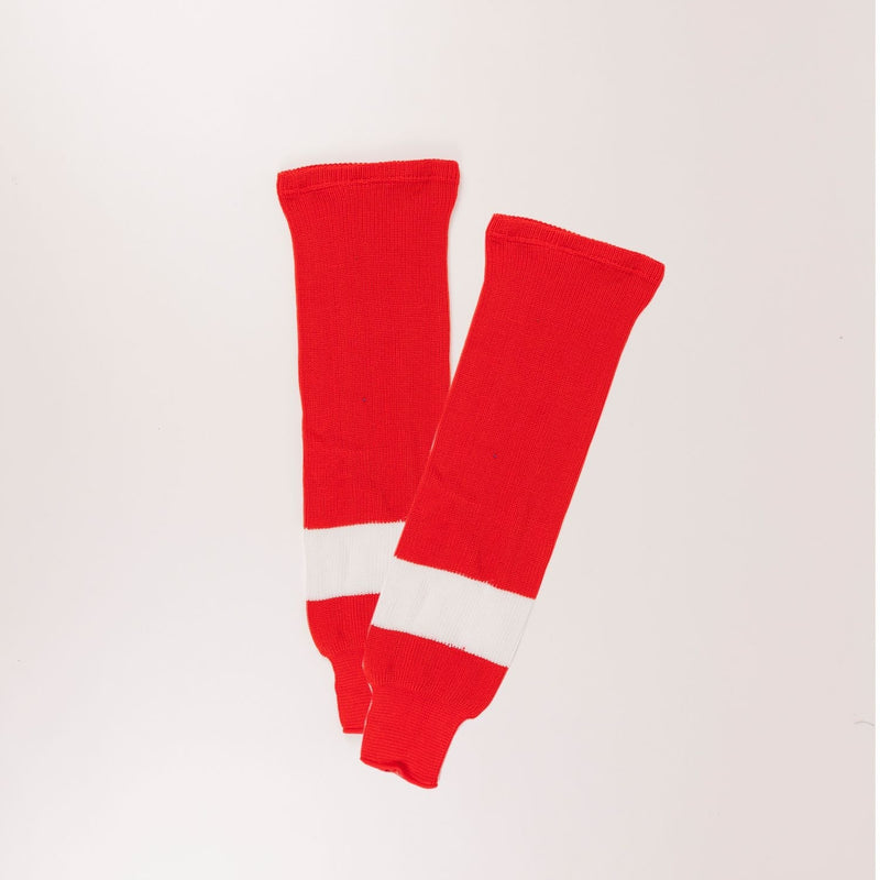 Sherwood NHL Knit Hockey Socks, Detroit Red Wings, Red/White, Assorted Sizes A3