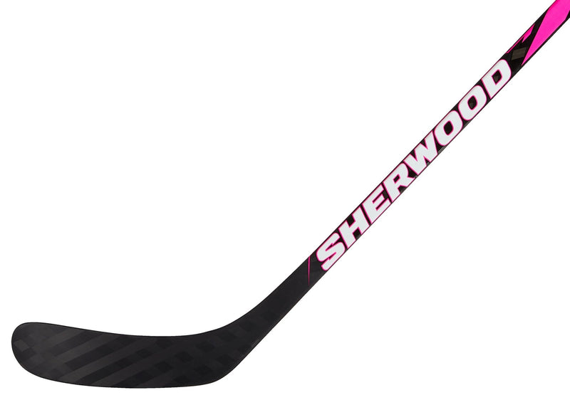 Sherwood Playrite 2 Composite Hockey Stick, Junior, 35/30 Flex, Pink X8