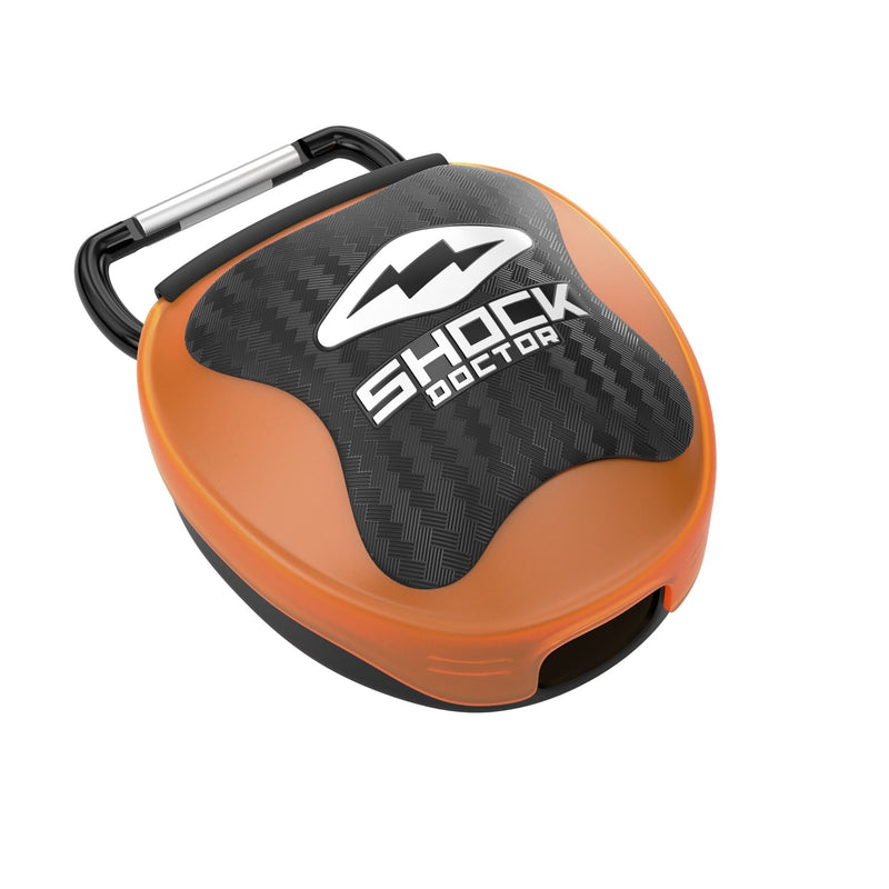 Shock Doctor Mouthguard Case, Orange/Black, One Size Fits Most N3
