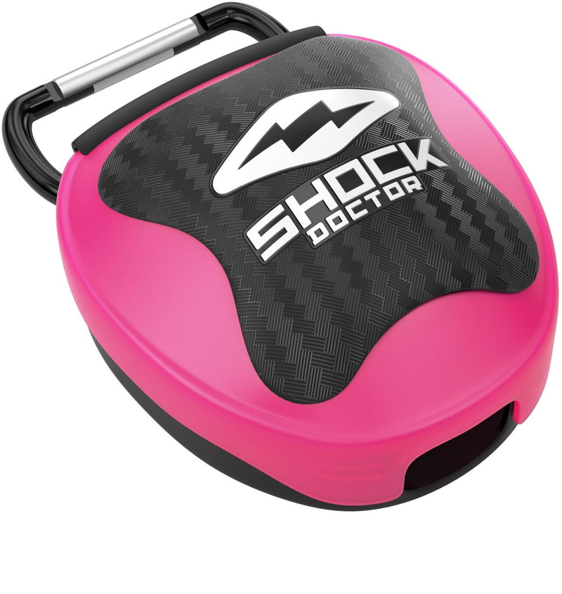 Shock Doctor Mouthguard Case, Pink/Black, One Size Fits Most O6
