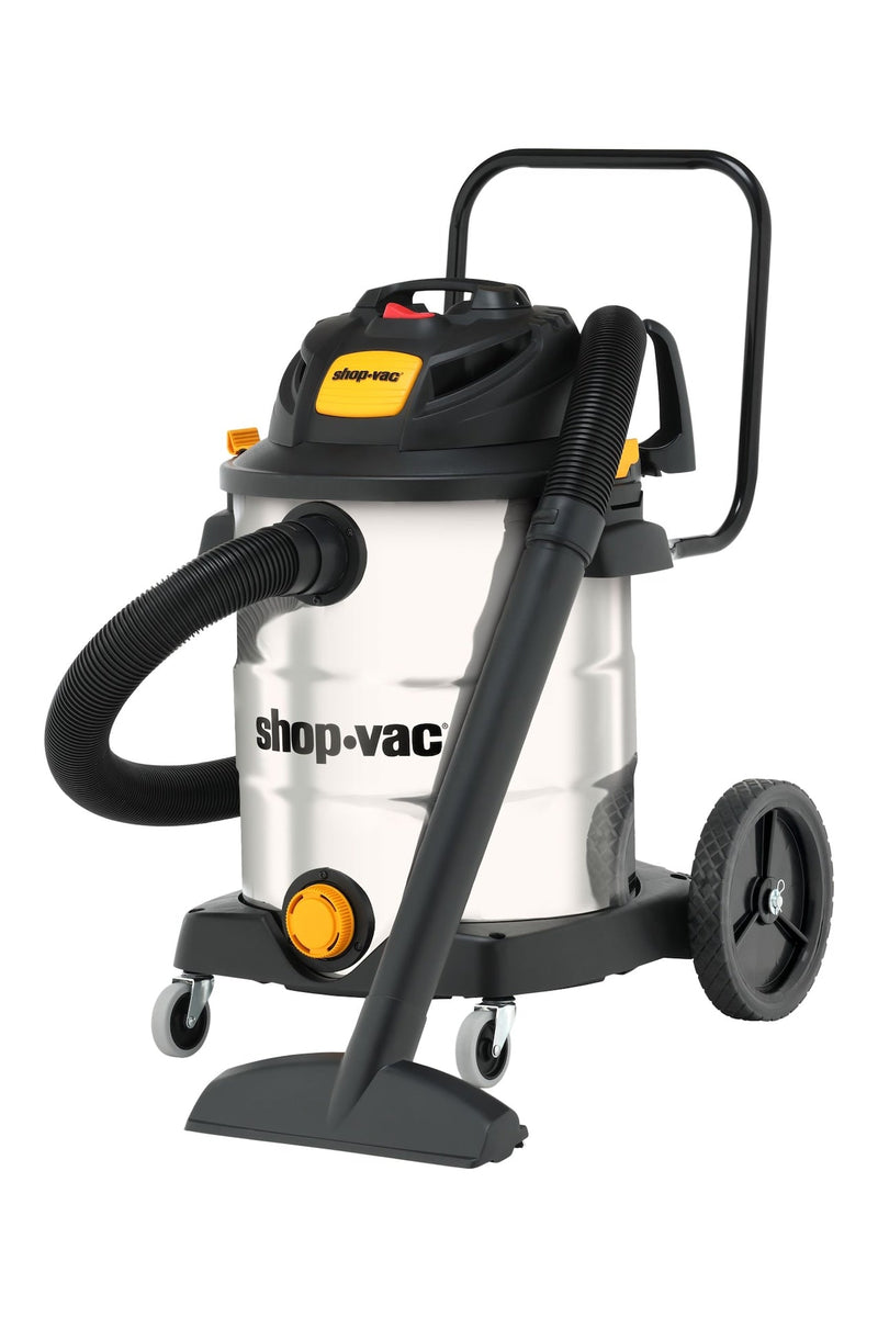 Shop-Vac 6.5 SVX2 Peak HP Stainless Steel Wet/Dry Shop Vacuum with Hose & Accessories, 60.5-L A8