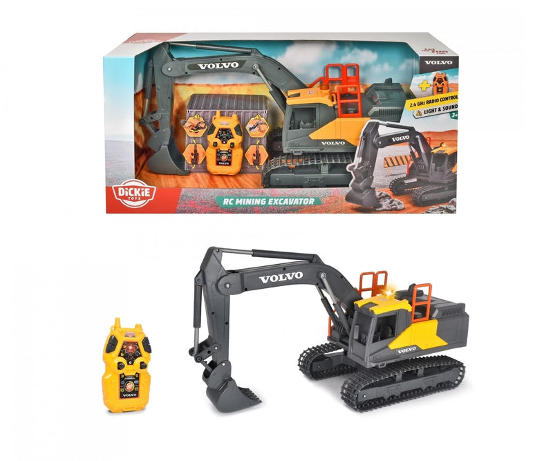Simba Dickie RC Excavator Construction Toy with Effects for Ages 3+ W5