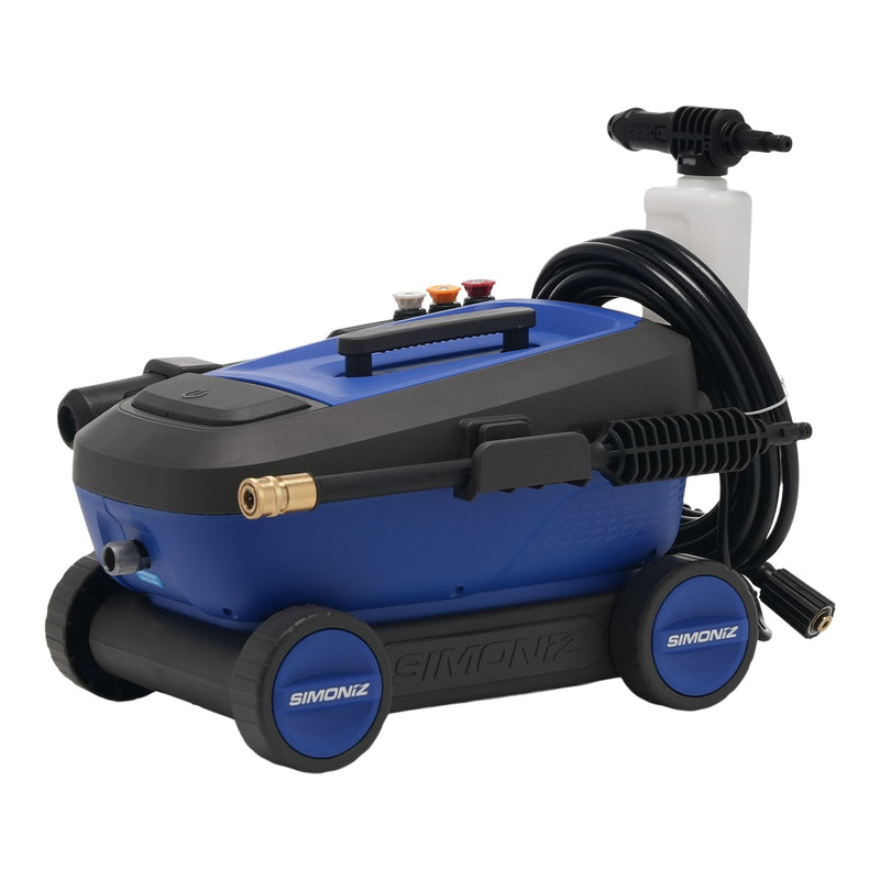 SIMONIZ 1600 PSI 1.25 GPM 4-Wheel Electric Power Pressure Washer with Foam Blaster Attachment M0