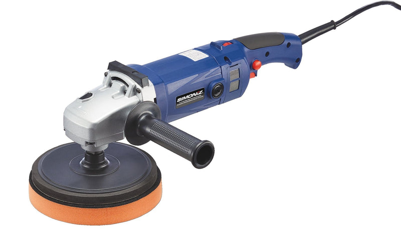 SIMONIZ Brushed Corded Hook & Loop Right Angle (Fixed Orbit) Adjustable Grip Polisher & Sander, 7-in E6