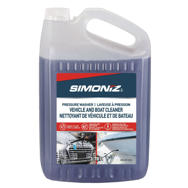 Simoniz Non-Toxic Vehicles & Boats Ready-to-Use Pressure Washer Detergent, 3.78L S6