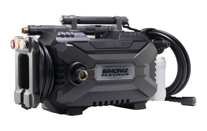 Simoniz Platinum1800 PSI 2.0 GPM Corded Cold Water Brushed Electric Pressure Washer with Foam Blaster F4