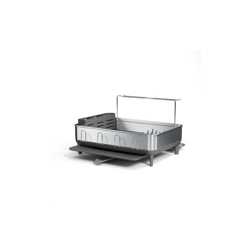 Simplehuman Large Steel Frame Dish Rack, Brushed Finish H1