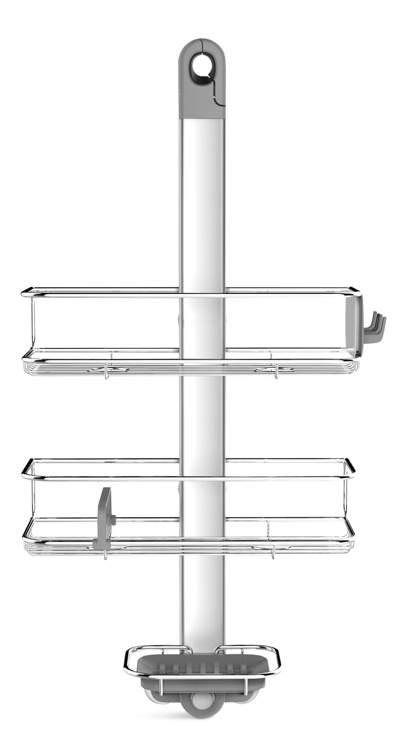 Simplehuman Medium Adjustable Shower Caddy, Stainless Steel and Anodized Aluminum C1