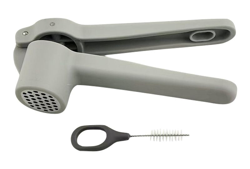 Simplicité Stainless Steel Garlic Press with Brush O1