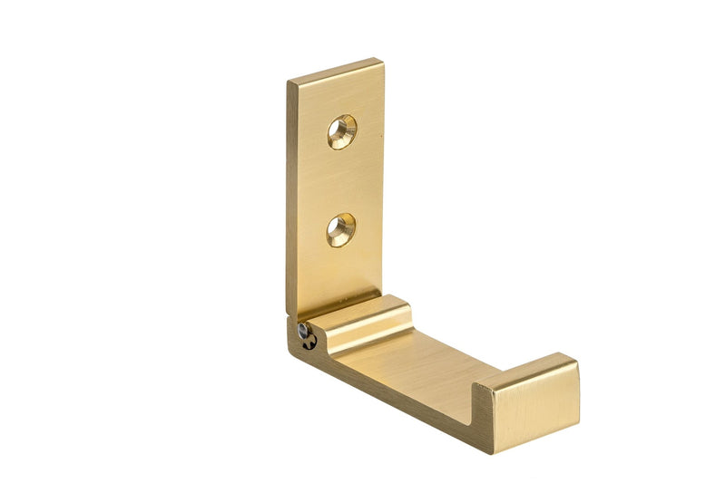 Single Metal Flip Hook, Satin Brass A1