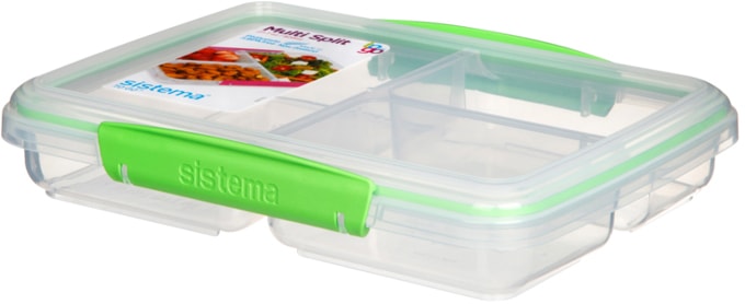 Sistema Multi Split Meal and Food Container, 820-mL (27.7 oz),with Dividers and Clips I4