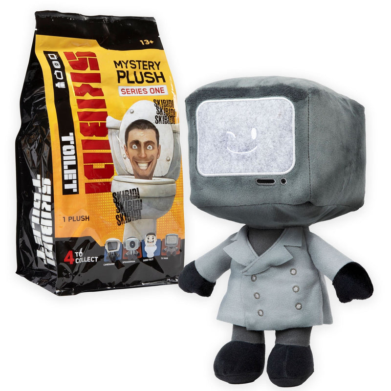 Skibidi Toilet Mystery Series 1 11-in Soft Plush Toy for Ages 13+, Assorted Characters K5