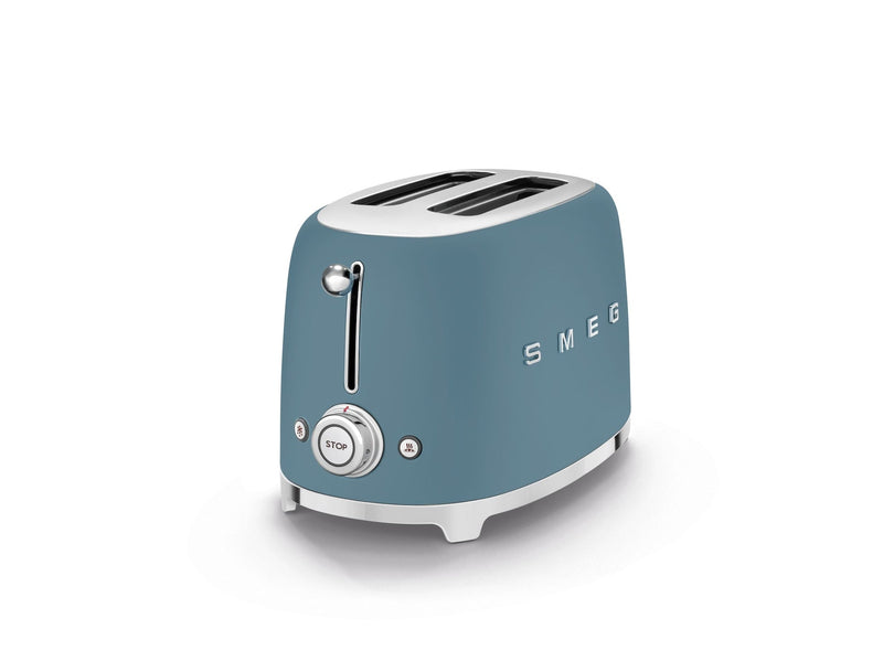 SMEG Compact 2-Slice Traditional Toaster, Storm Blue H2