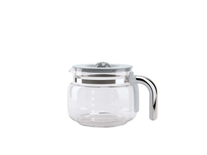 SMEG Glass Carafe with Plastic Handle and Lid, 10-Cup W8