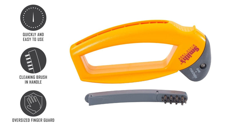 Smiths Axe and Machete Hand Sharpener with Soft-Grip Handle R2