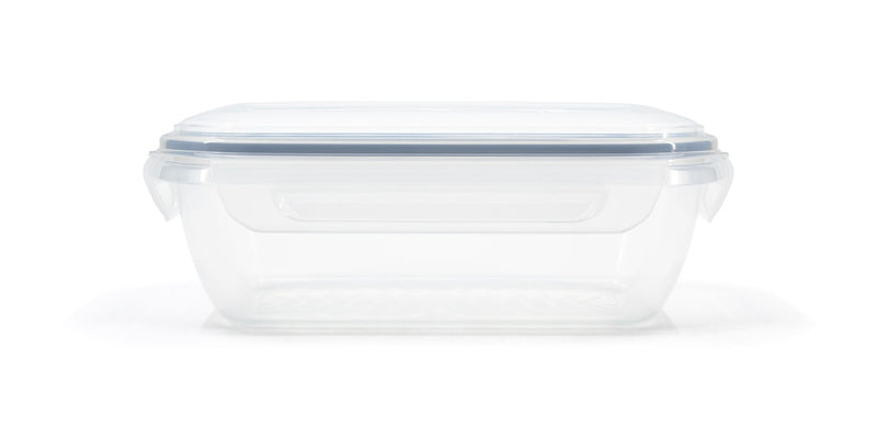 Snaplock Clear Rectangular Clear Food Storage Container with Leakproof Lid, Nestable, 1.3-L N0