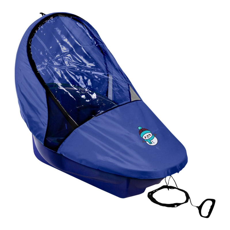 Snocruzer Covered Baby Sled/Toboggan for Ages 12-36 Months, Blue A3