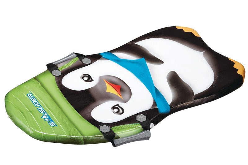 Snow Slider Kids' 1-Person Lightweight Foam Winter Snow Sled/Toboggan with Handles, Assorted D6
