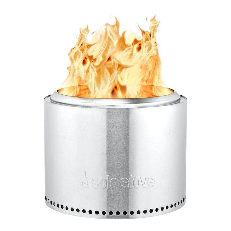 Solo Stove Stainless Steel Smokeless Bonfire Fire Pit with Removable Ash Pan, 19.5 x 14-in L8