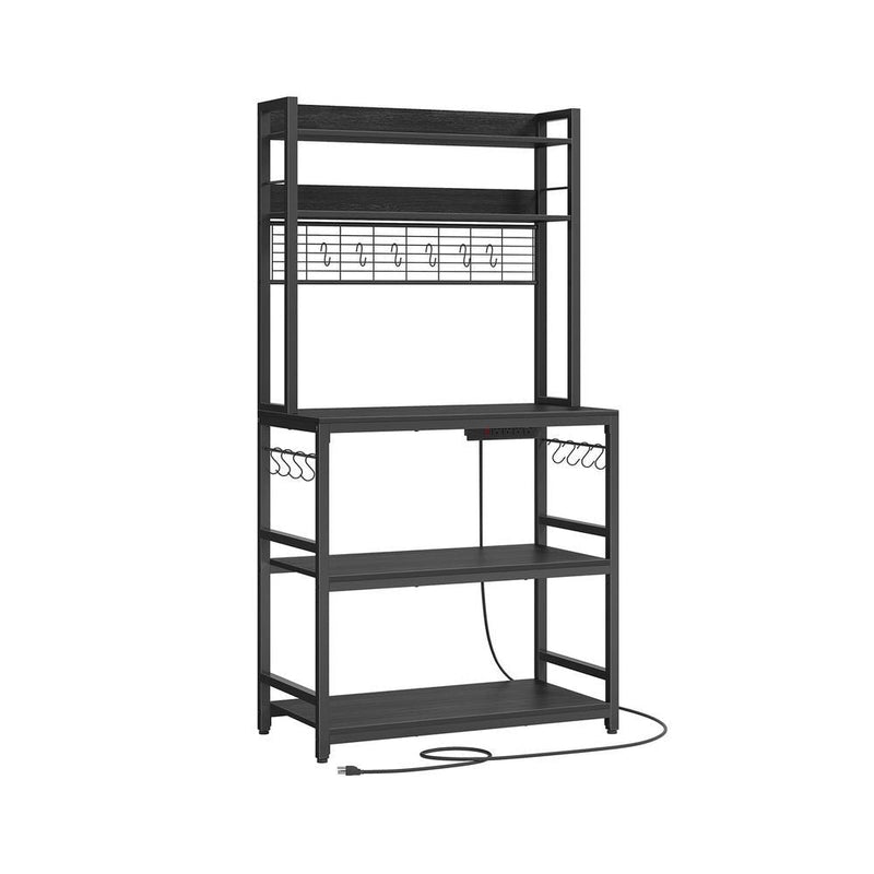 Songmics Home Charcoal Grey Baker's Rack with 4 AC Outlets P1