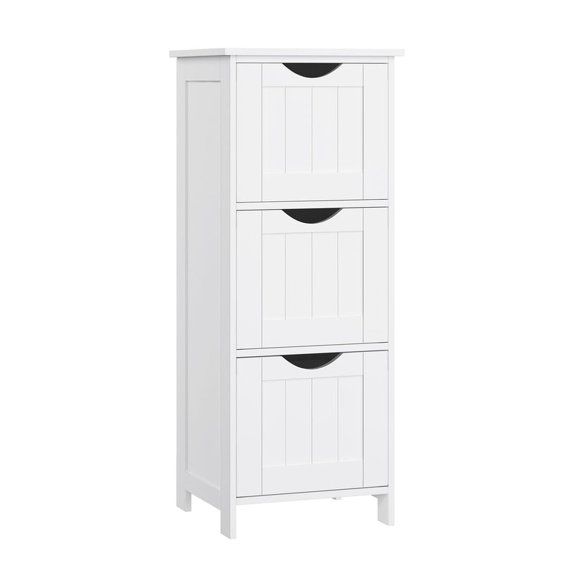 Songmics Home White Freestanding Cabinet with 3 Drawers R2