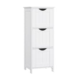 Songmics Home White Freestanding Cabinet with 3 Drawers