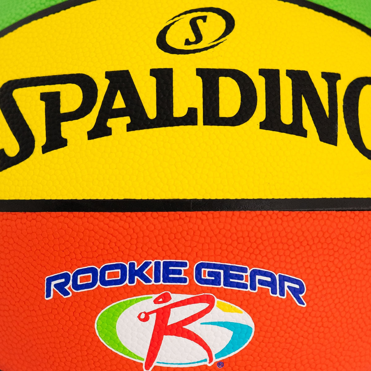 Spalding Rookie Gear Youth Kids' Indoor/Outdoor Multi-Colour Composite Basketball, Size 5 (27.5-in)