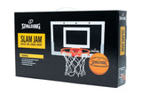Spalding Slam Jam Indoor Over-the-Door Mounting Mini Basketball Hoop & Net with Ball