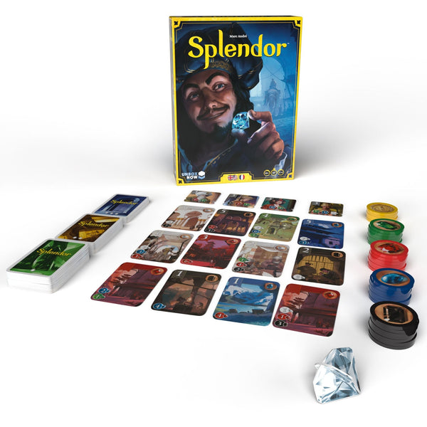 Splendor Strategy Board Game for Ages 10+, Bilingual X4