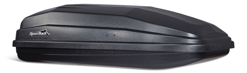 SportRack Vista SR7018 Rectangle-Shaped Roof Top Cargo Box, Lockable, X-Large, Black H6