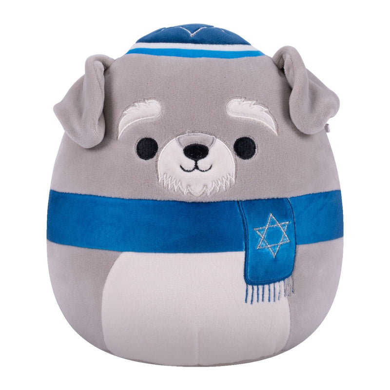 Squishmallow Grey Schnauzer Plush Toy, 8-in, Ages 3+, for Hanukkah I0