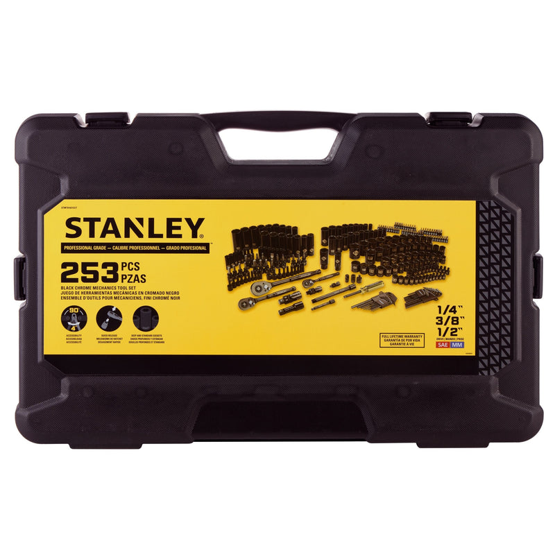 Stanley 253 Piece Black Chrome Socket Set E2