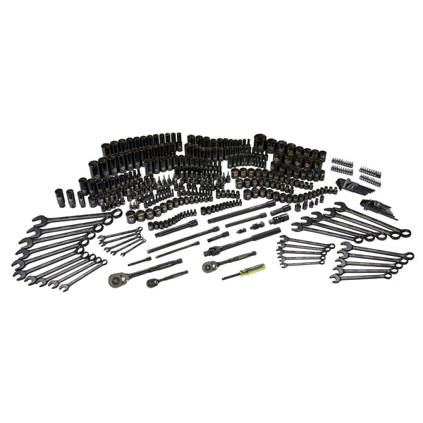 Stanley 403 Piece Black Chrome Socket Set P1