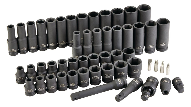 Stanley Pro 1/2-in Impact Socket Set, 52-pc Y1