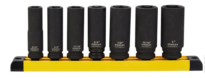 Stanley Pro 1/2-in Impact Socket Set, SAE, 7-pc D0