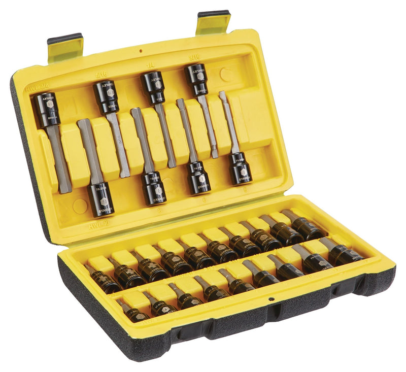 Stanley Professional Grade Black Chrome Hex Bit Socket Set, 27-pc, SAE/Metric Y2