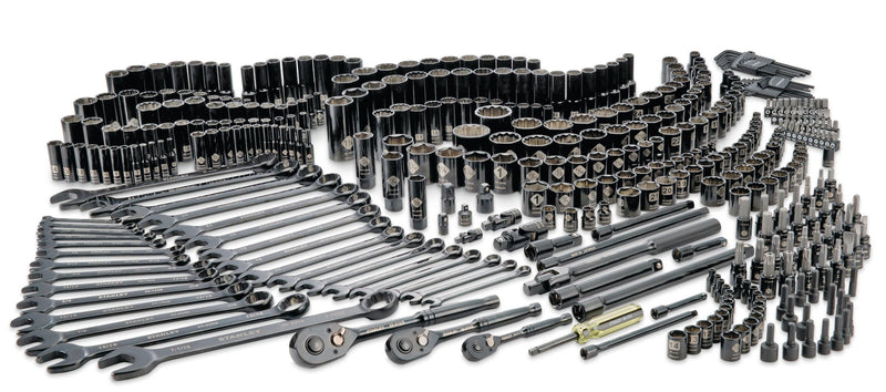 Stanley Professional Grade Black Chrome Socket Set, SAE/Metric, 427-pc N5