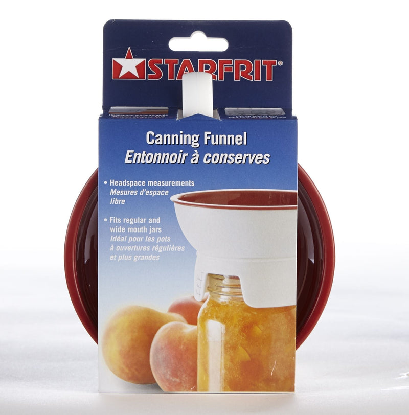 Starfrit Dishwasher Safe Plastic Canning Funnel for Regular and Wide Mouth Mason Jars D3