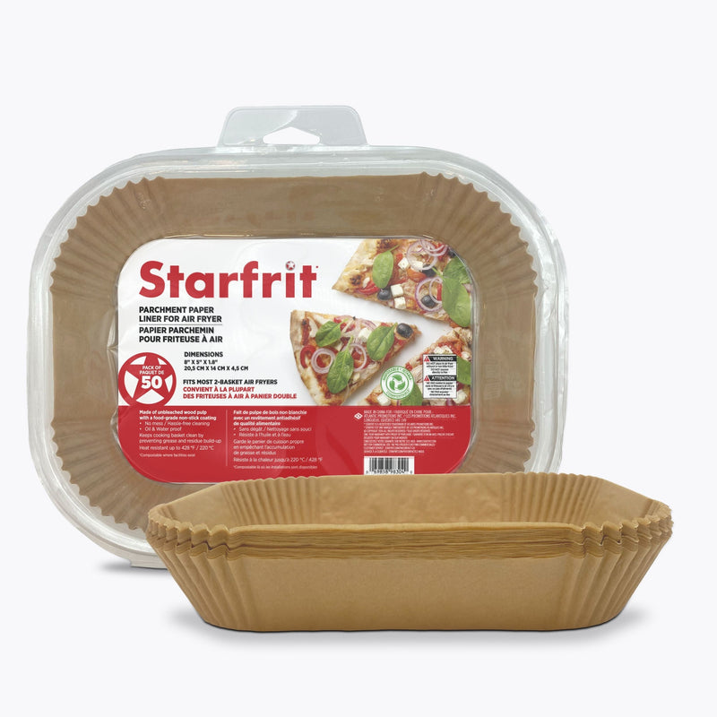 Starfrit Rectangular Air Fryer Liner, 50-PC D2