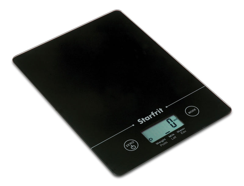 Starfrit Slim Glass Kitchen Scale, 5-kg, Assorted M2
