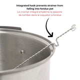 Starfrit Stainless Steel Fondue Strainer, Chrome Finish, 2.5 x 8.5-in