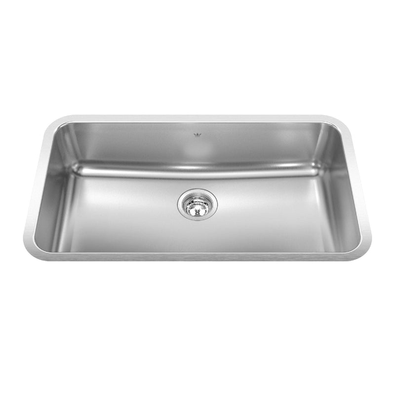 Steel Queen Single Stainless Steel Sink, 32.75x18.75-in U2