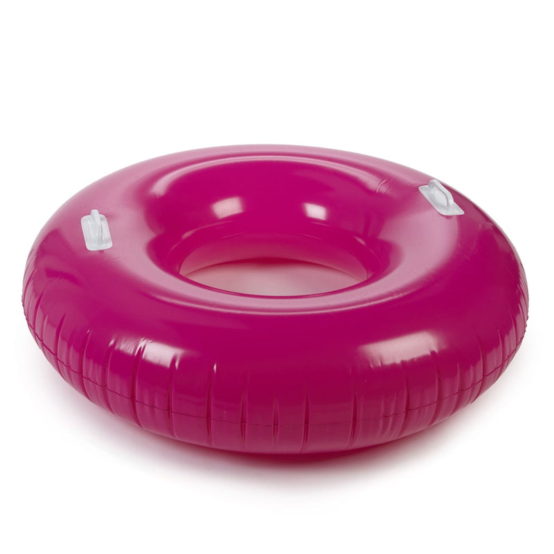 Stella & Finn Inflatable Round Pool Swim Tube, 40 x 10-in, Assorted Colours K0