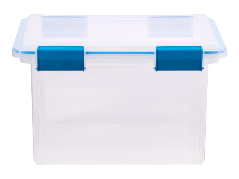 Sterilite Clear Storage Box with Gasketed Lid, 30-L P5