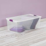 Sterilite ClearView Storage Box with Latched Lid, 104-L