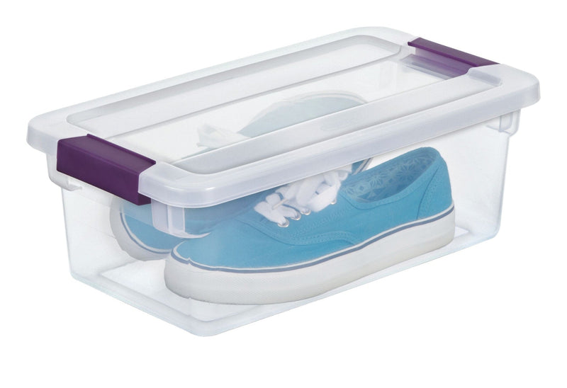 Sterilite ClearView Storage Box with Latched Lid, 5.7-L L0