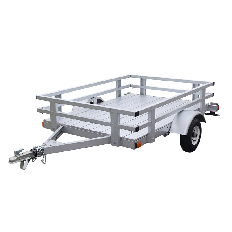 Stirling 4x6-ft Rail Side Galvalume Plus Stirling Kit Trailer W6