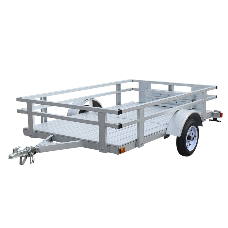Stirling 5x8-ft Rail Side Galvalume Plus Stirling Kit Trailer V1