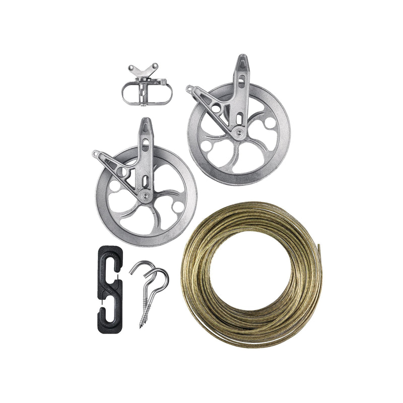 Strata Heavy-duty Clothesline Kit for Indoor & Outdoor, 150-ft J0